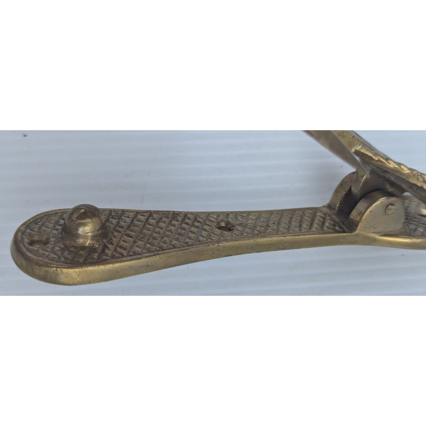 Brass Anchor & Rope Door Knocker 6” Tall Nautical Design