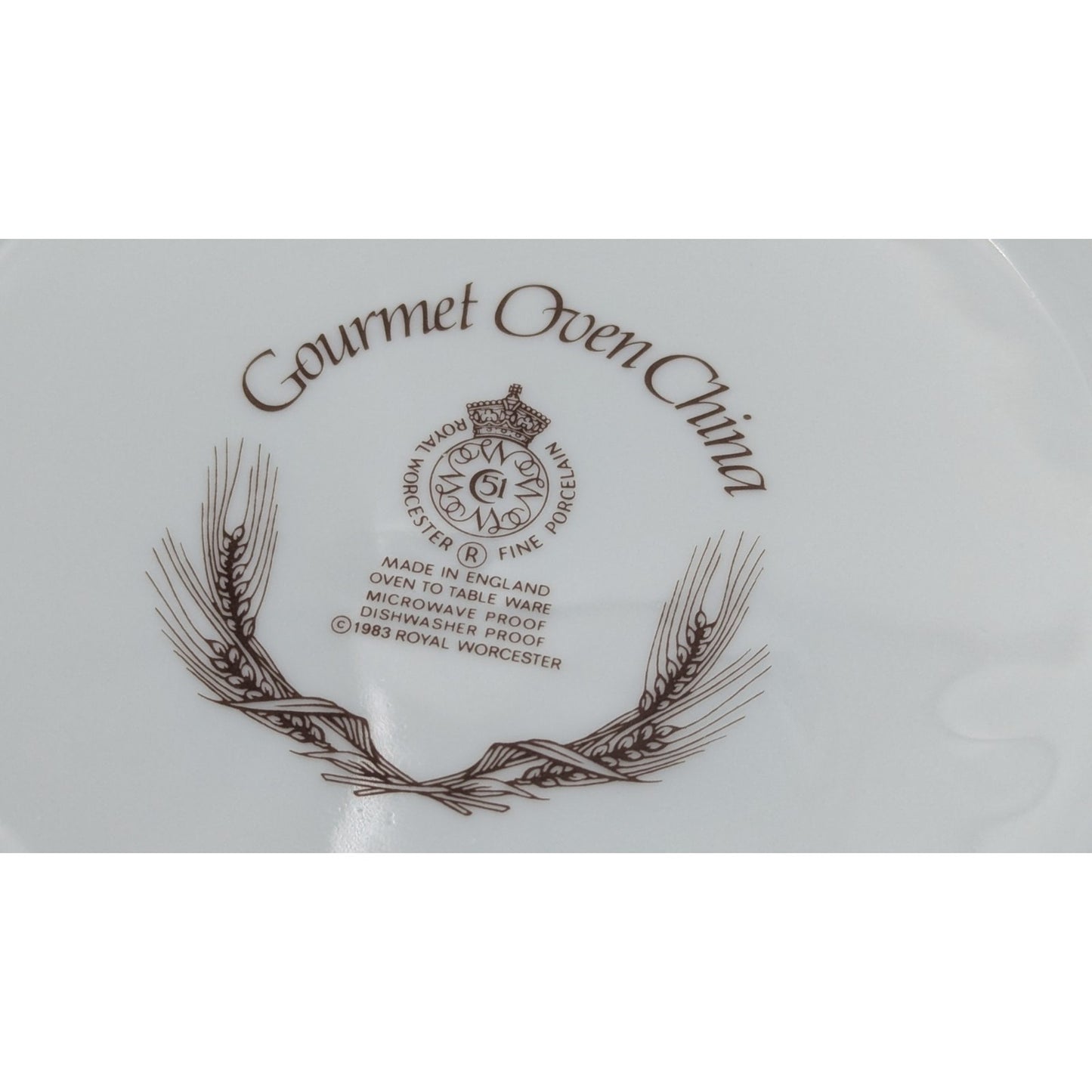 Royal Worcester Teapot Gourmet Oven China Embossed White Lid with Birds England