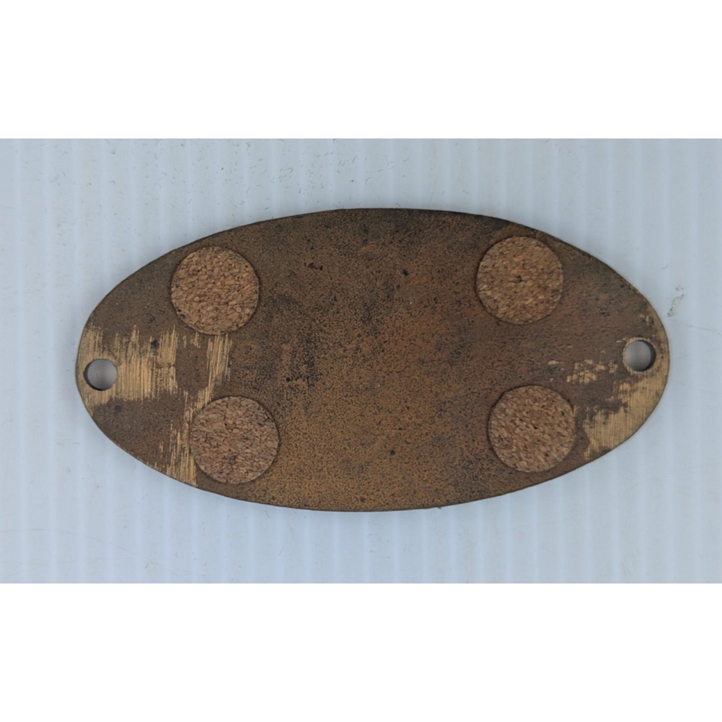 Vintage PRR Pennsylvania Railroad Solid Brass Plate Property Tag