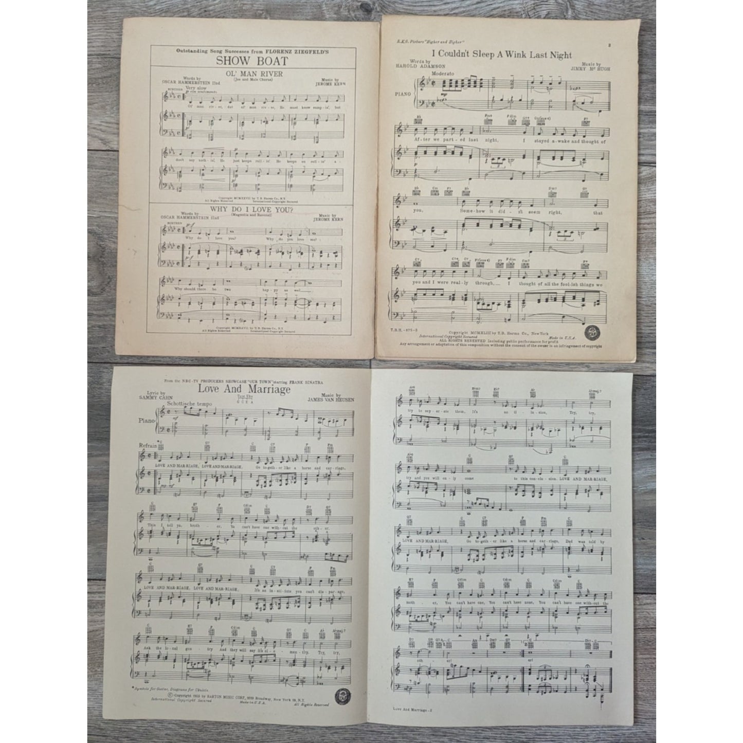 Sheet Music Frank / Nancy Sinatra Assorted Lot of 8