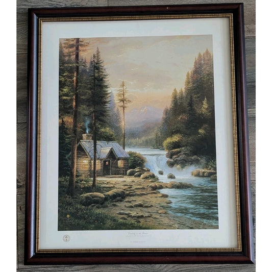 Thomas Kinkade Evening in The Forest Gallery Proof Signed Numbered LE 22.5x26.5