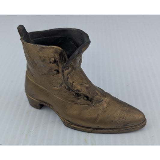Vintage Metal Boot Shoe Marked JB, 3.75" Long