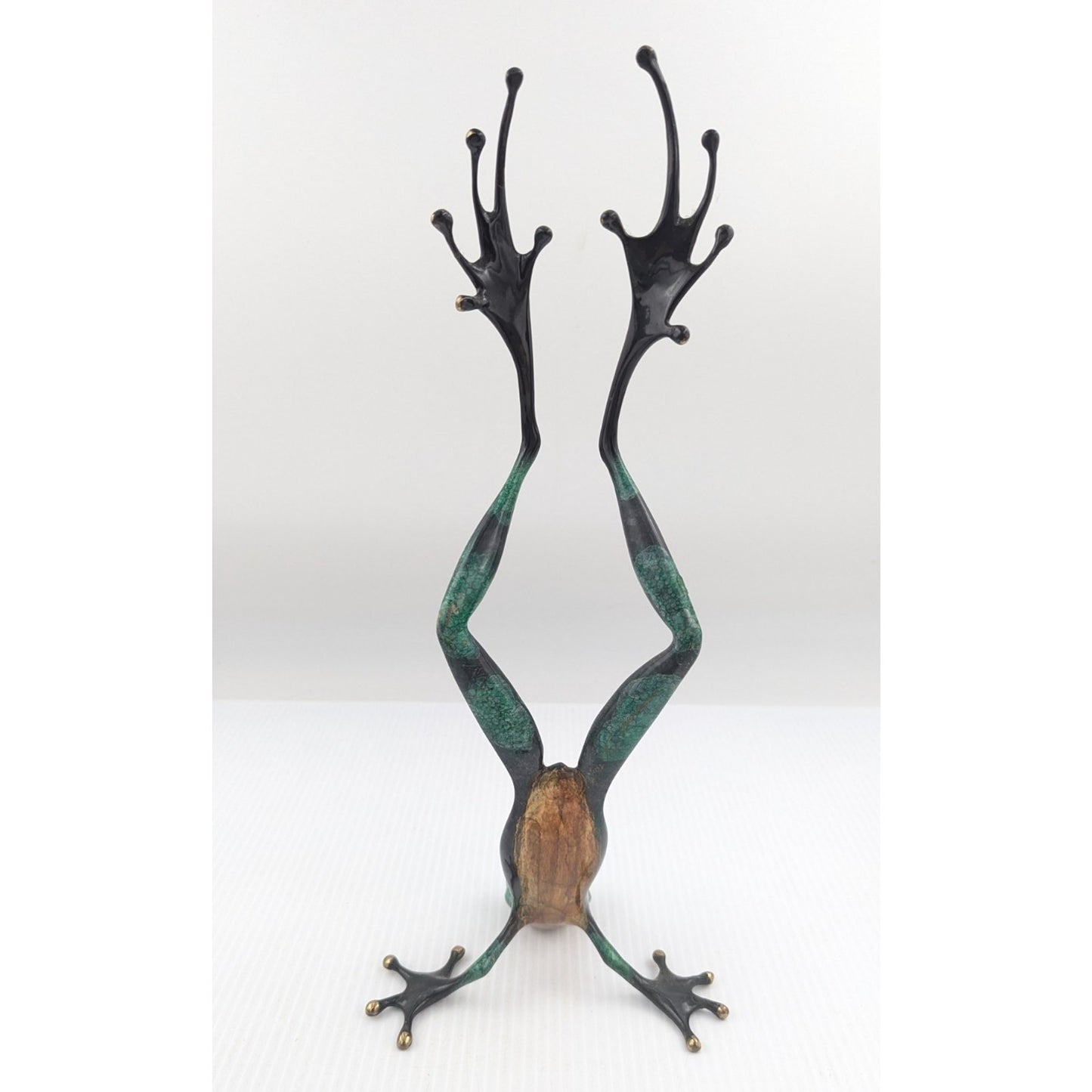 Tim Cotterill Frogman Bronze Frog Sculpture “Show Off” 14.5" LE #1949/2500 w/COA