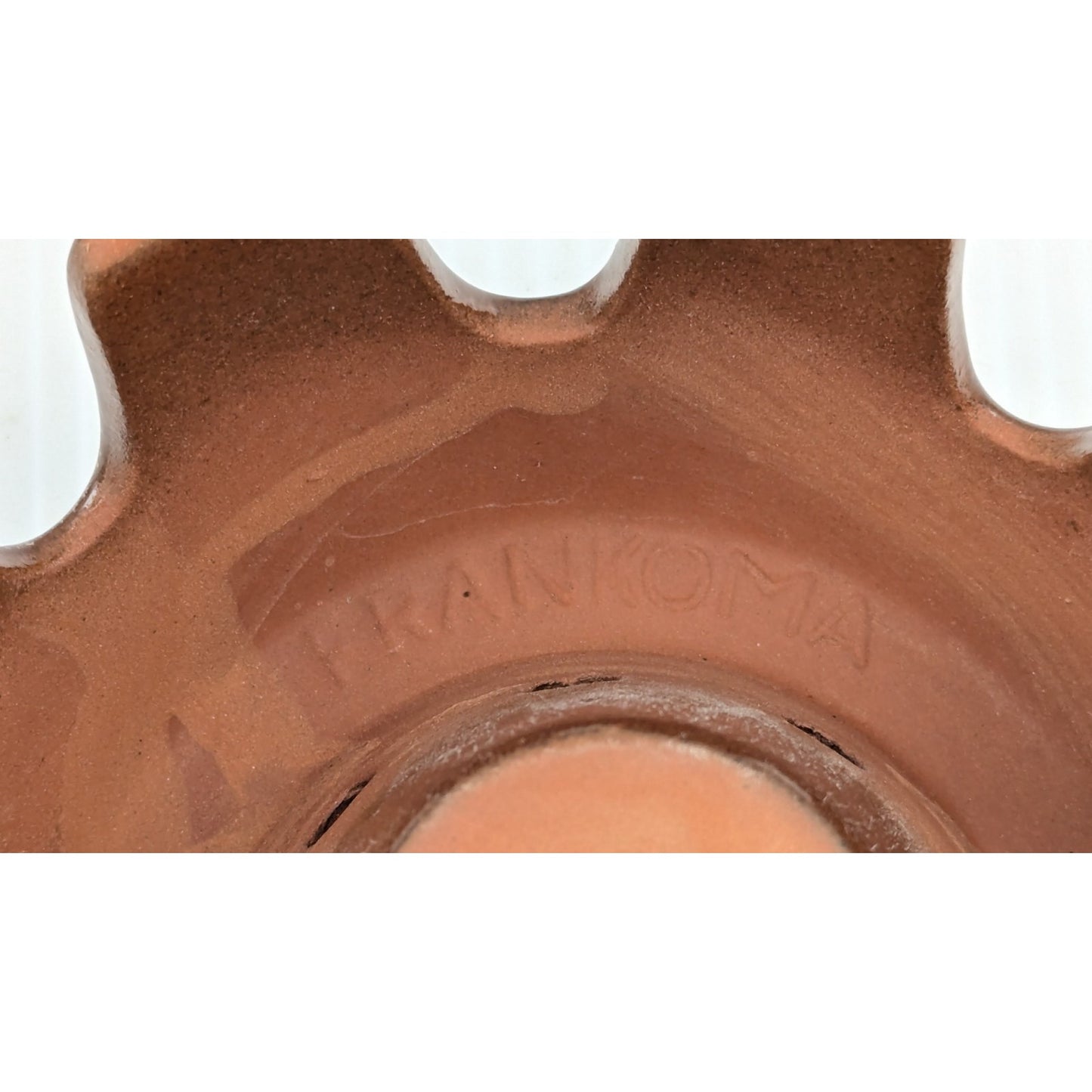 Vintage Frankoma Pottery Beverage Warmer Stand Plainsman Brown Ceramic