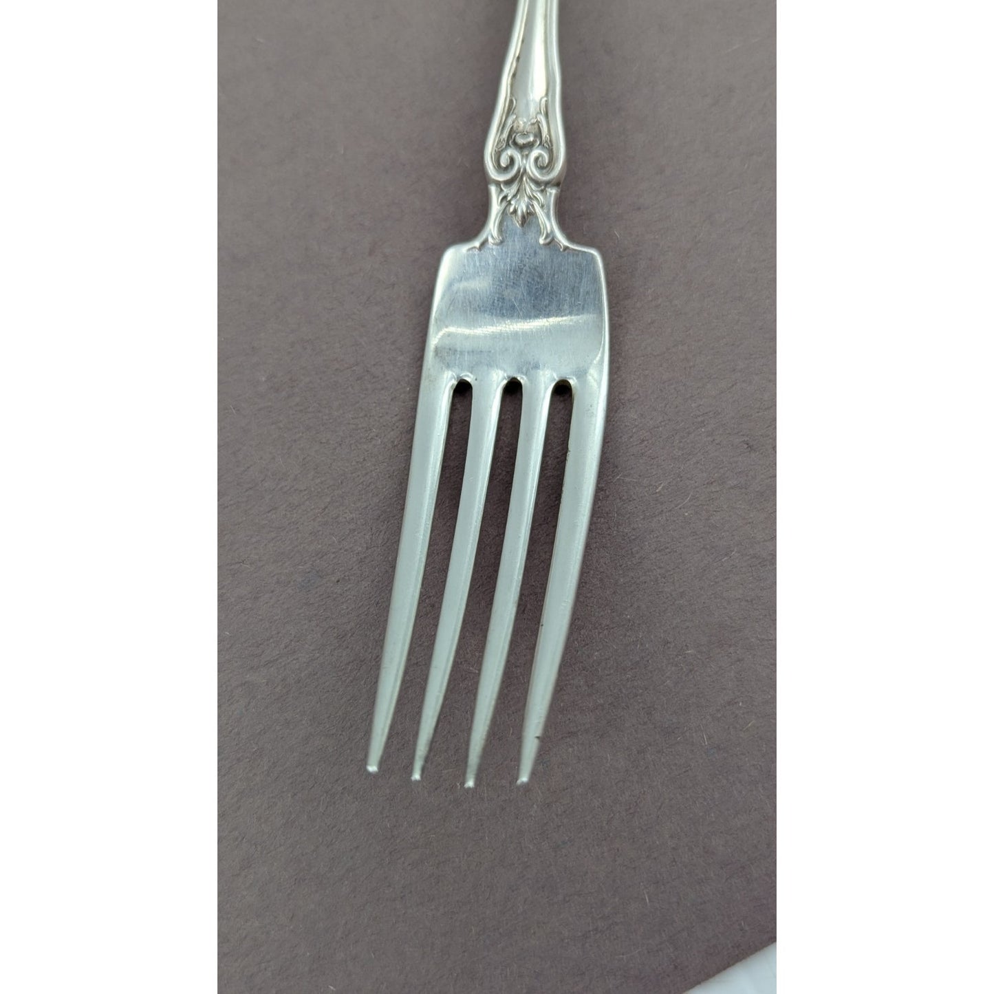 La Reine by Wallace Sterling Silver Fork 7" Flatware No Monogram