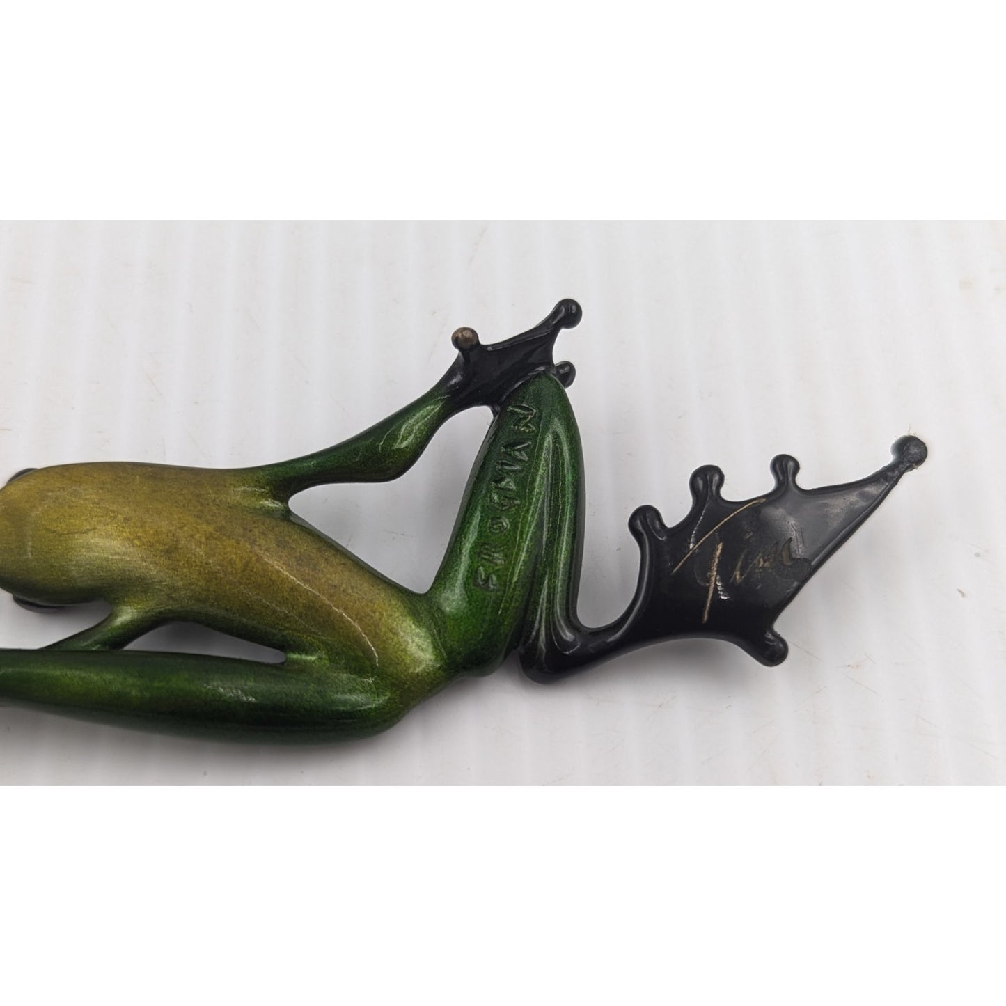 Tim Cotterill Frogman Bronze Frog Sculpture “Fiji” LE #366/1000 w/COA