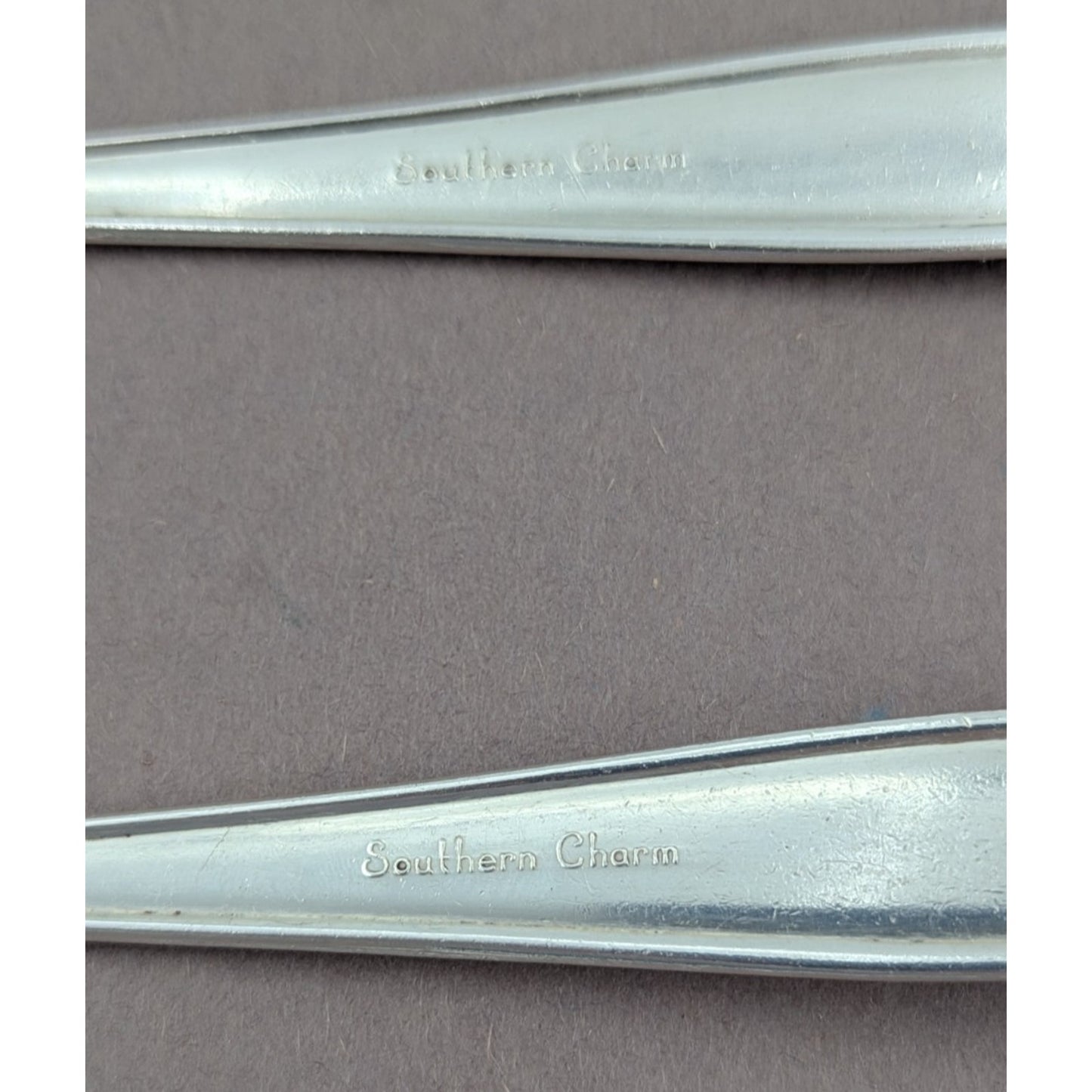 2 Alvin Southern Charm Sterling Silver Serving Spoons Tablespoon Set 8-3/8" 128g