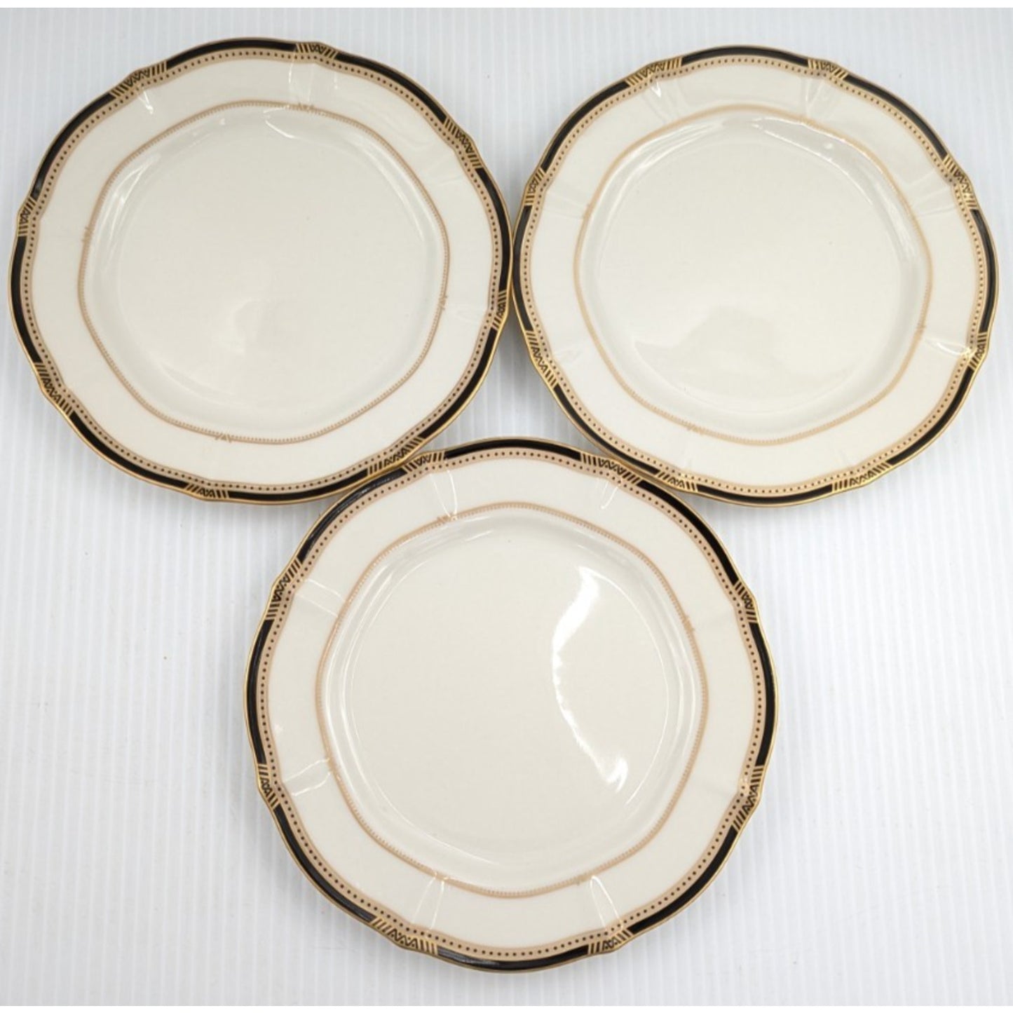 9 Noritake Gilded Age Dinner Salad Bread and Butter Plate Plates 7354 Excellent