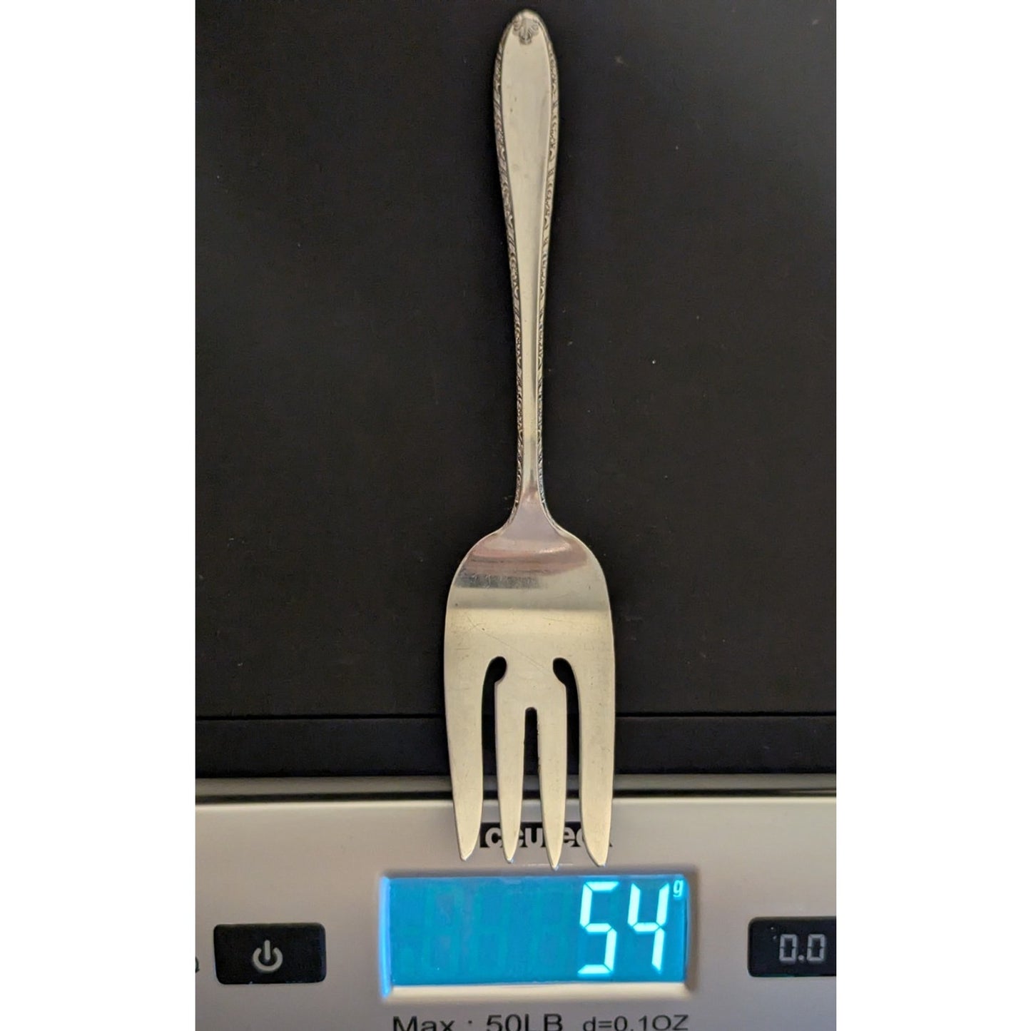 Alvin Southern Charm Sterling Silver Cold Meat Serving Fork 7-1/4" No Mono 54g