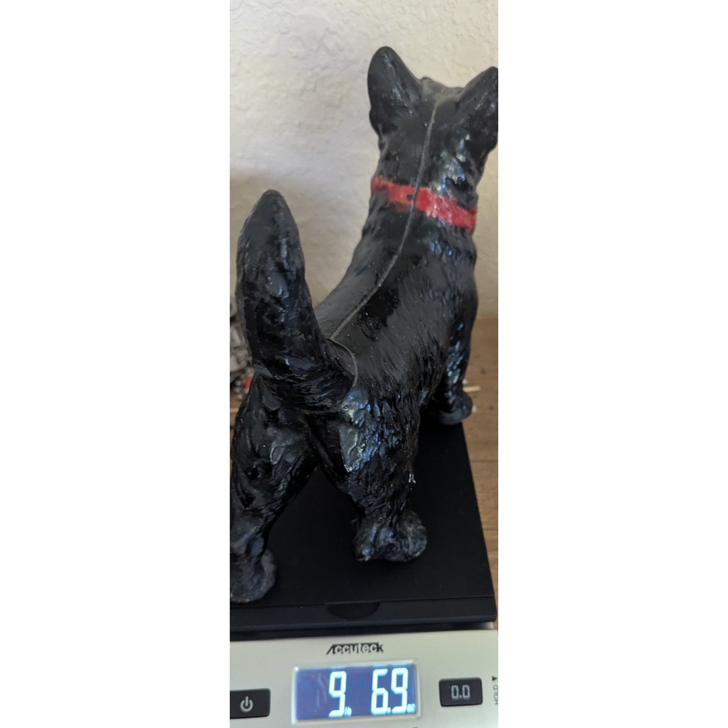 Cast Iron Scottish Terrier Scottie Dog Figurine Door Stop Heavy 9Lbs+ Solid