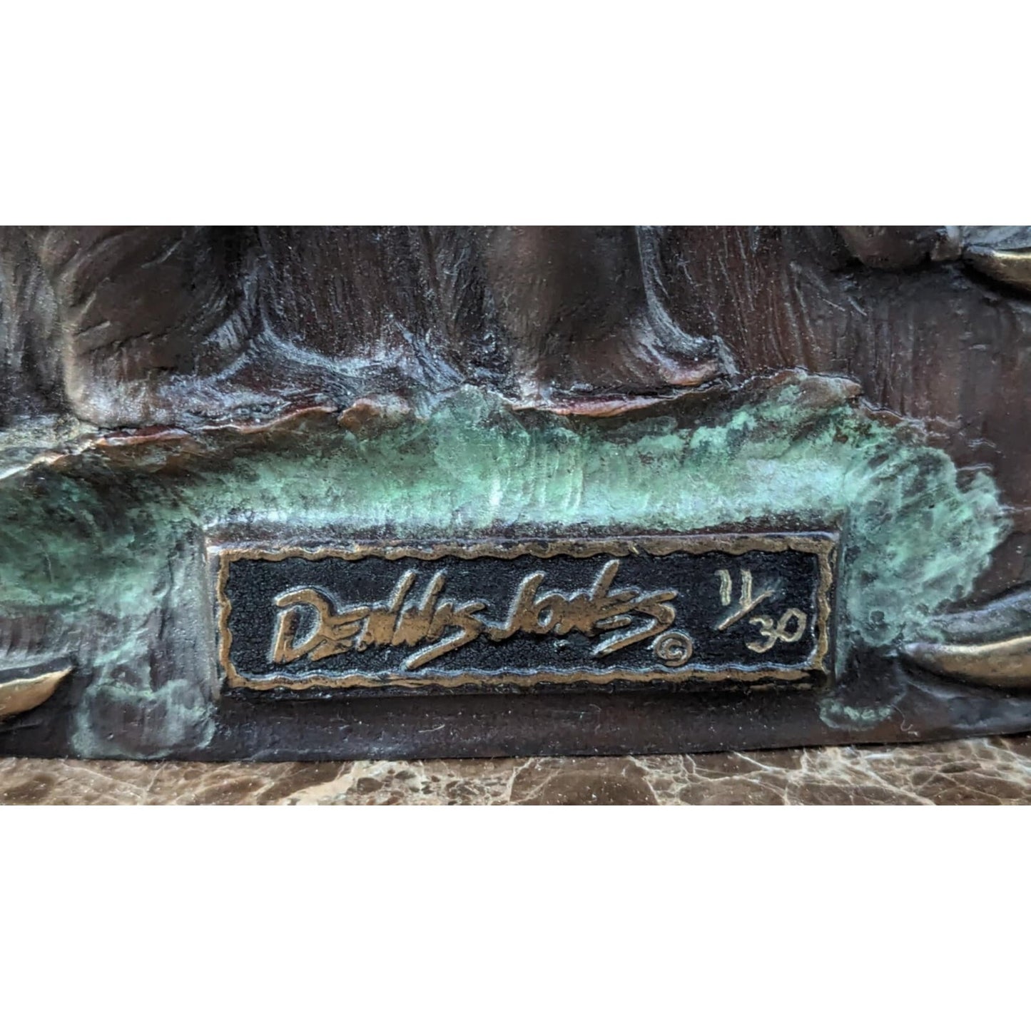 Dennis Jones Bronze Sculpture YUKON Fountain Coffee Table LE 11/30 AS IS