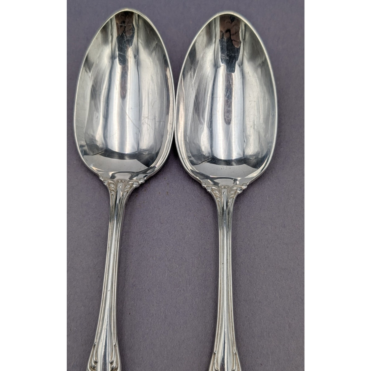 Northumbria Cello Sterling Silver Serving Table Spoon Set of 2 8.5" long 135g