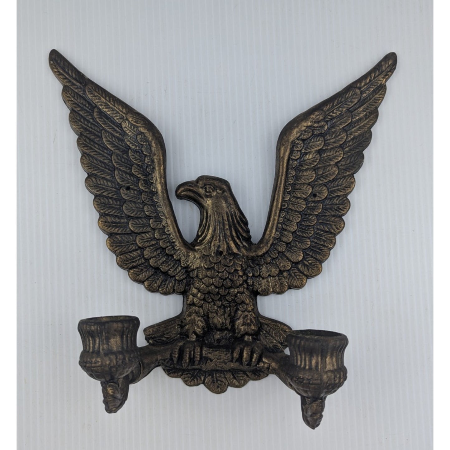 Metal Eagle Double Arm Candleholder Sconce Eagle Wall Plaque for Candlesticks