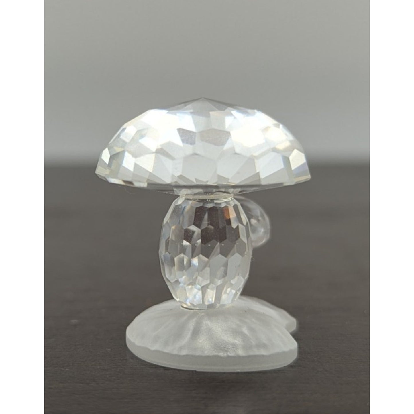 Swarovski Crystal Woodland Friends Mushroom Toadstool Figurine Satin Base