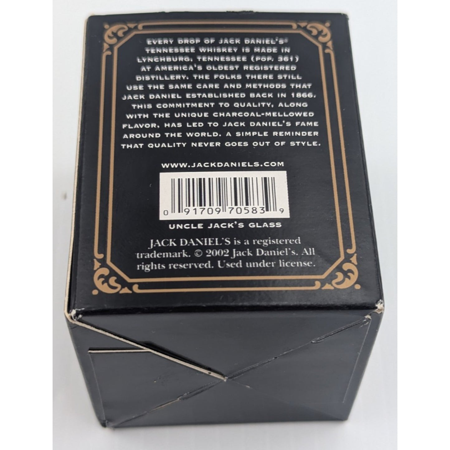 Jack Daniels Uncle Jack's Straight Whiskey Shot Glass 2.5"