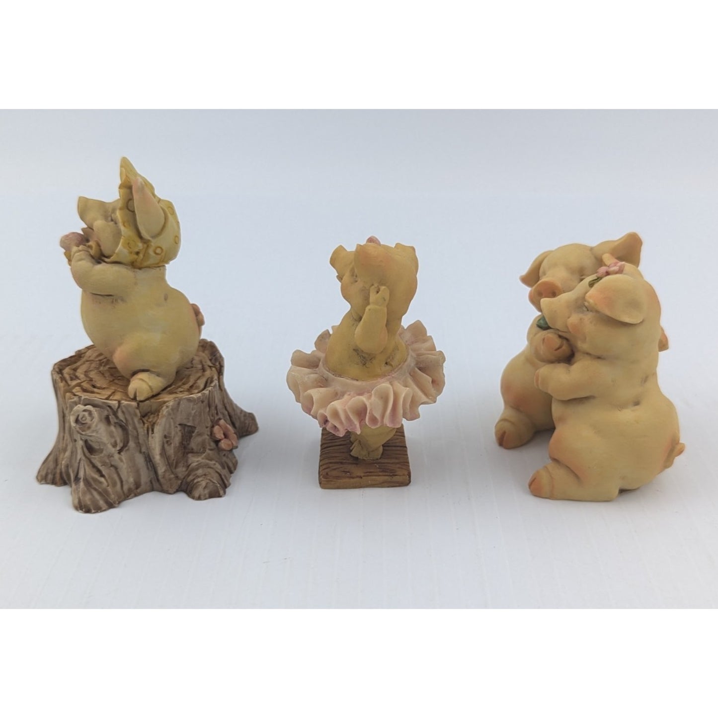 Vintage 1992 Ganz Pigsville Figurines Lot Of 6
