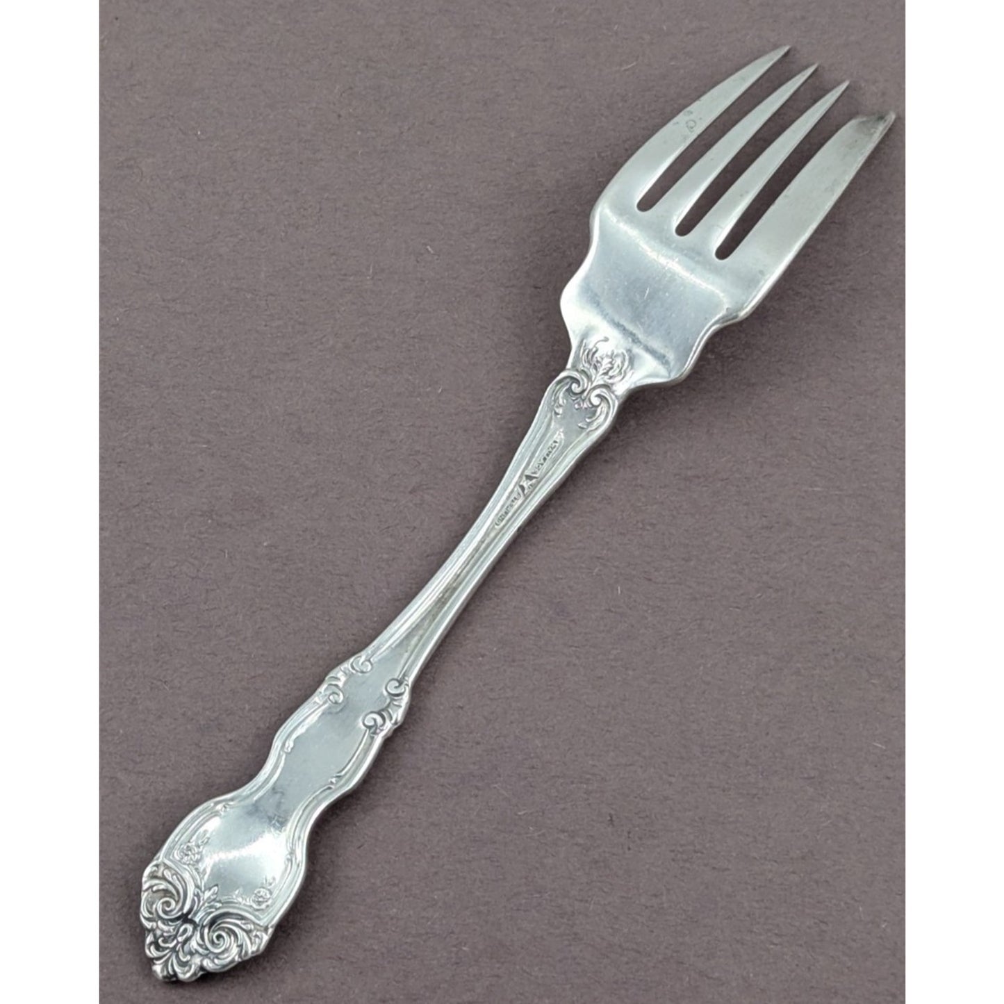 La Reine by Wallace Sterling Silver Salad Fork 6 1/4" Flatware No Monogram