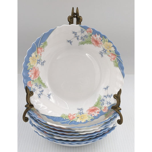 Luminarc Arcopal France Florine Coupe Cereal Bowl Set of 8 Bowls Floral