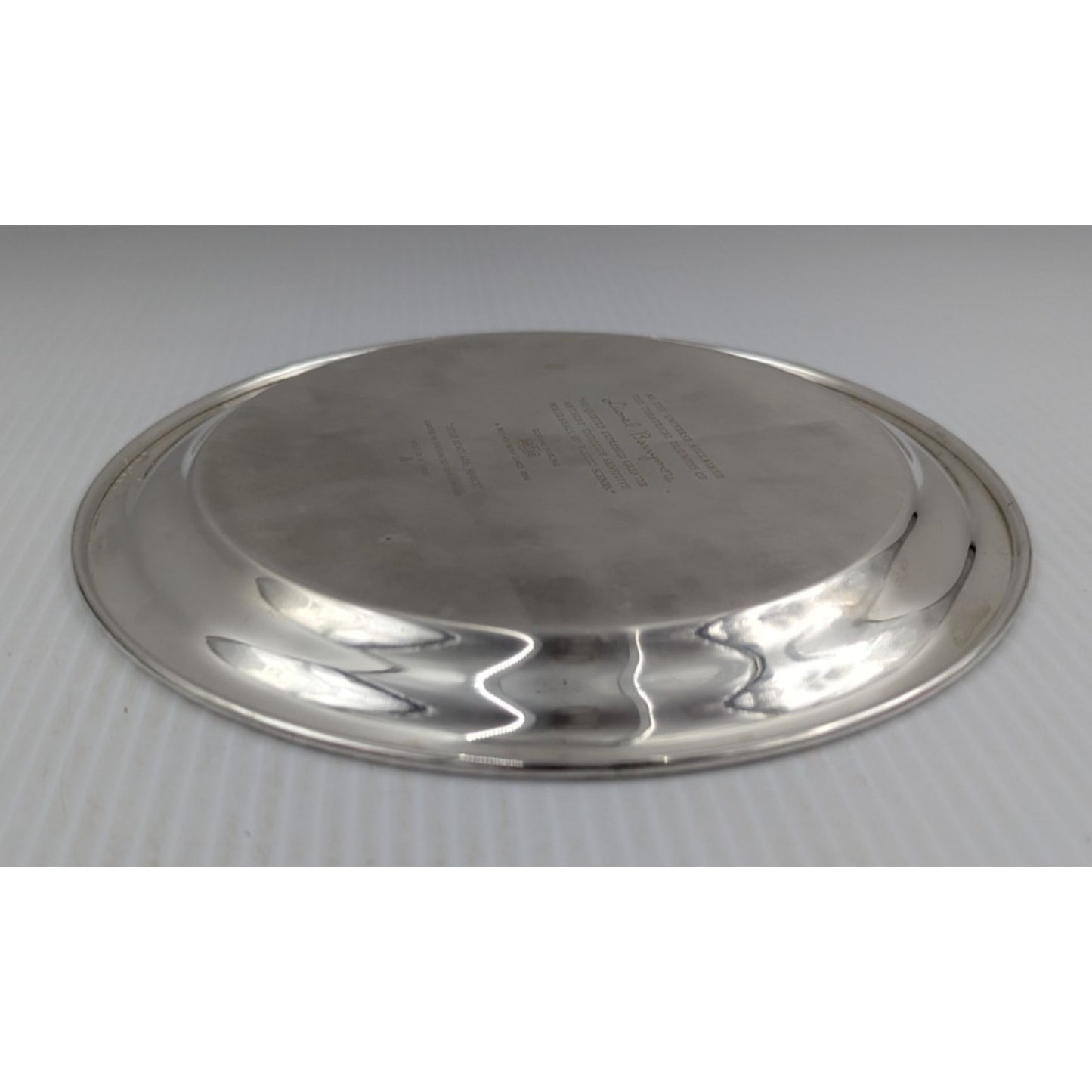 Gorham Sterling Silver Plate Little Boatyard Venice by Lionel Barrymore LE 8"