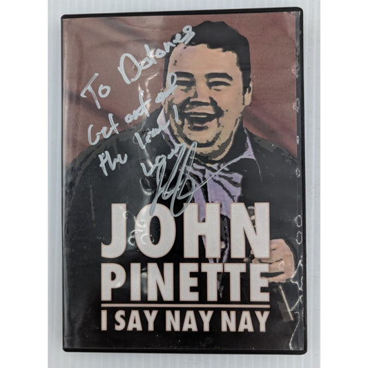 John Pinette I Say Nay Nay DVD Stand Up Comedy Autographed
