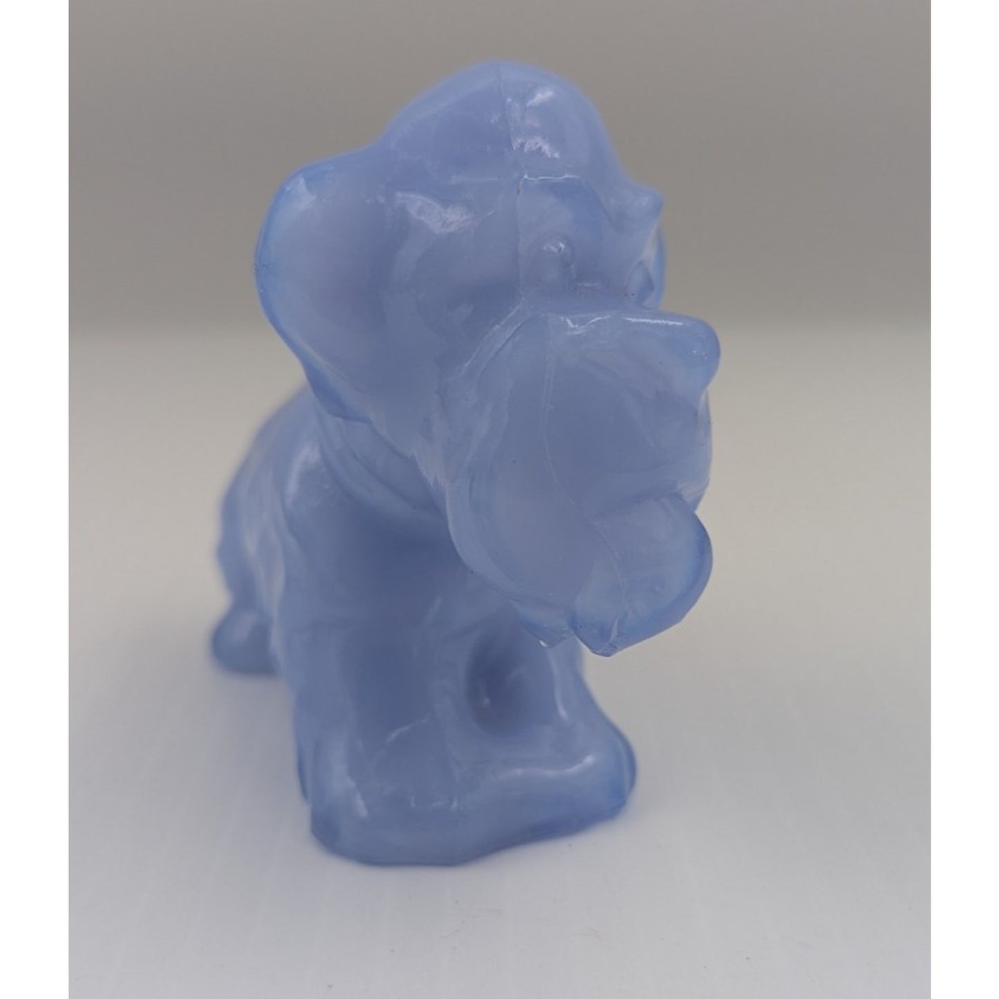 Boyd Glass Parlor Pup Dog Puppy Pooch Blue