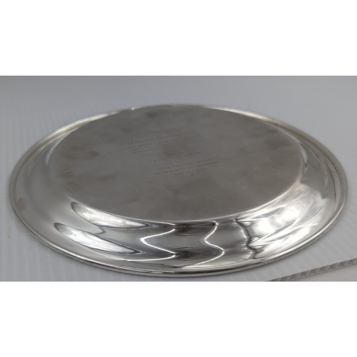 Gorham Sterling Silver Plate Little Boatyard Venice by Lionel Barrymore LE 8"