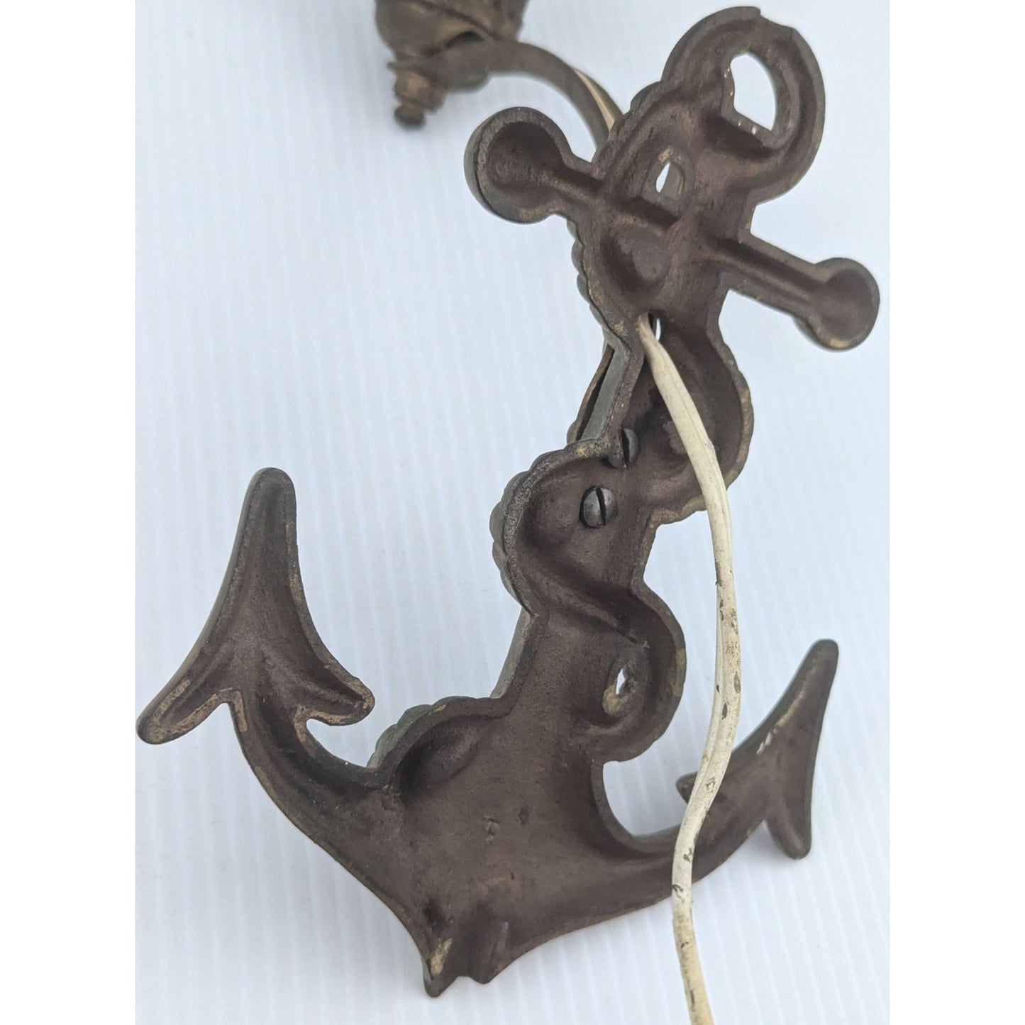 Vintage Metal Anchor Light Wall Lightning Fixture Nautical Light