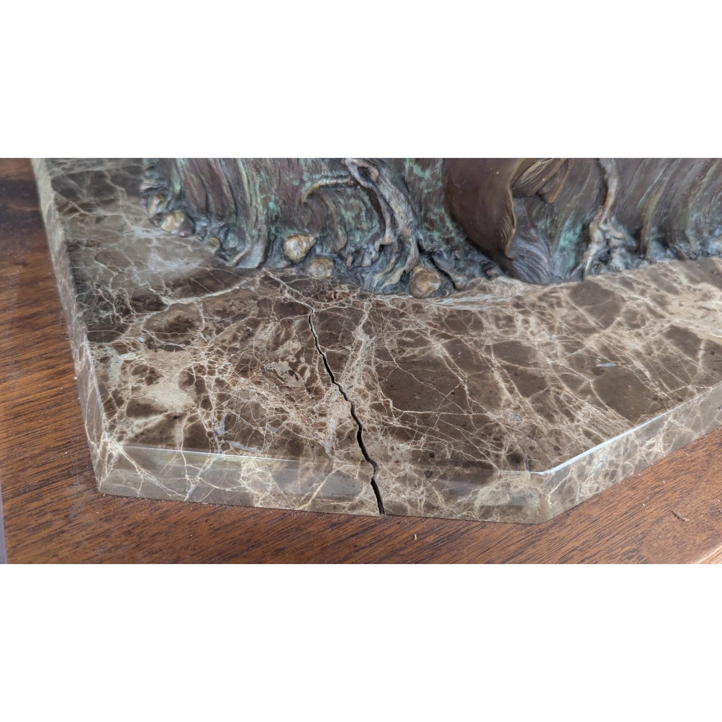Dennis Jones Bronze Sculpture YUKON Fountain Coffee Table LE 11/30 AS IS