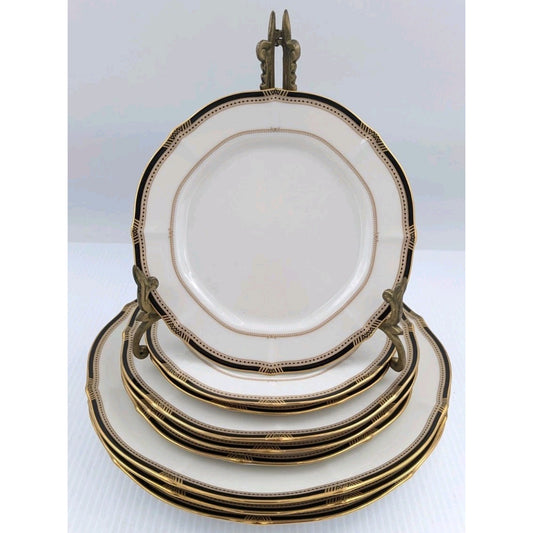 9 Noritake Gilded Age Dinner Salad Bread and Butter Plate Plates 7354 Excellent