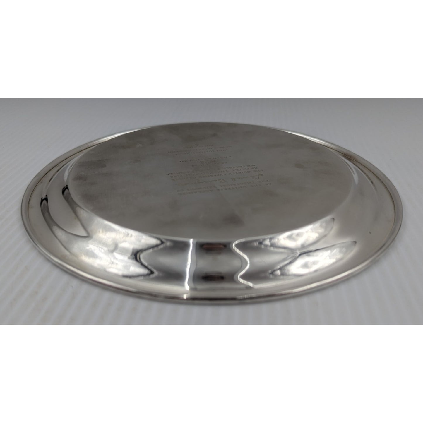 Gorham Sterling Silver Plate Little Boatyard Venice by Lionel Barrymore LE 8"
