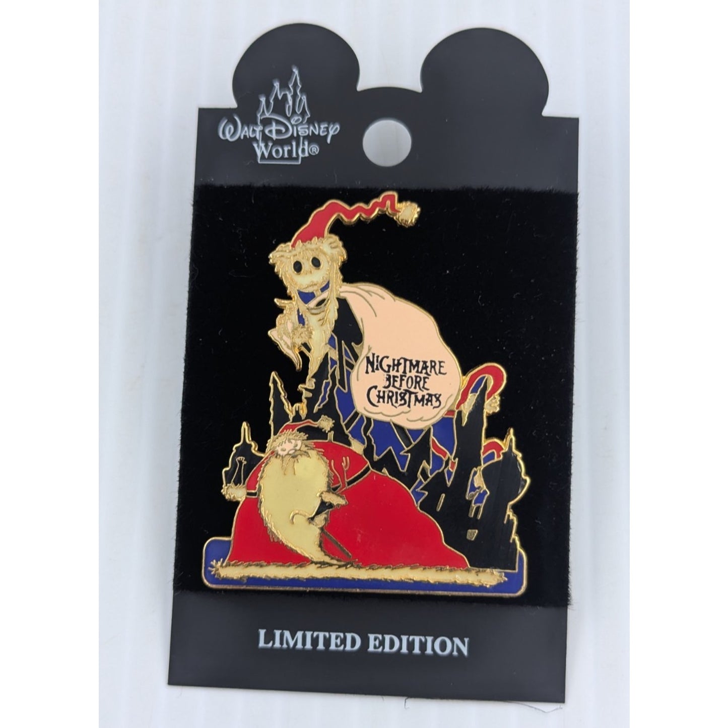 Disney Pin Jack and Santa Nightmare Before Christmas Glow in Dark LE 3500 Pin
