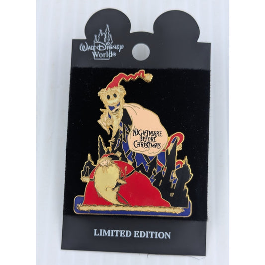 Disney Pin Jack and Santa Nightmare Before Christmas Glow in Dark LE 3500 Pin