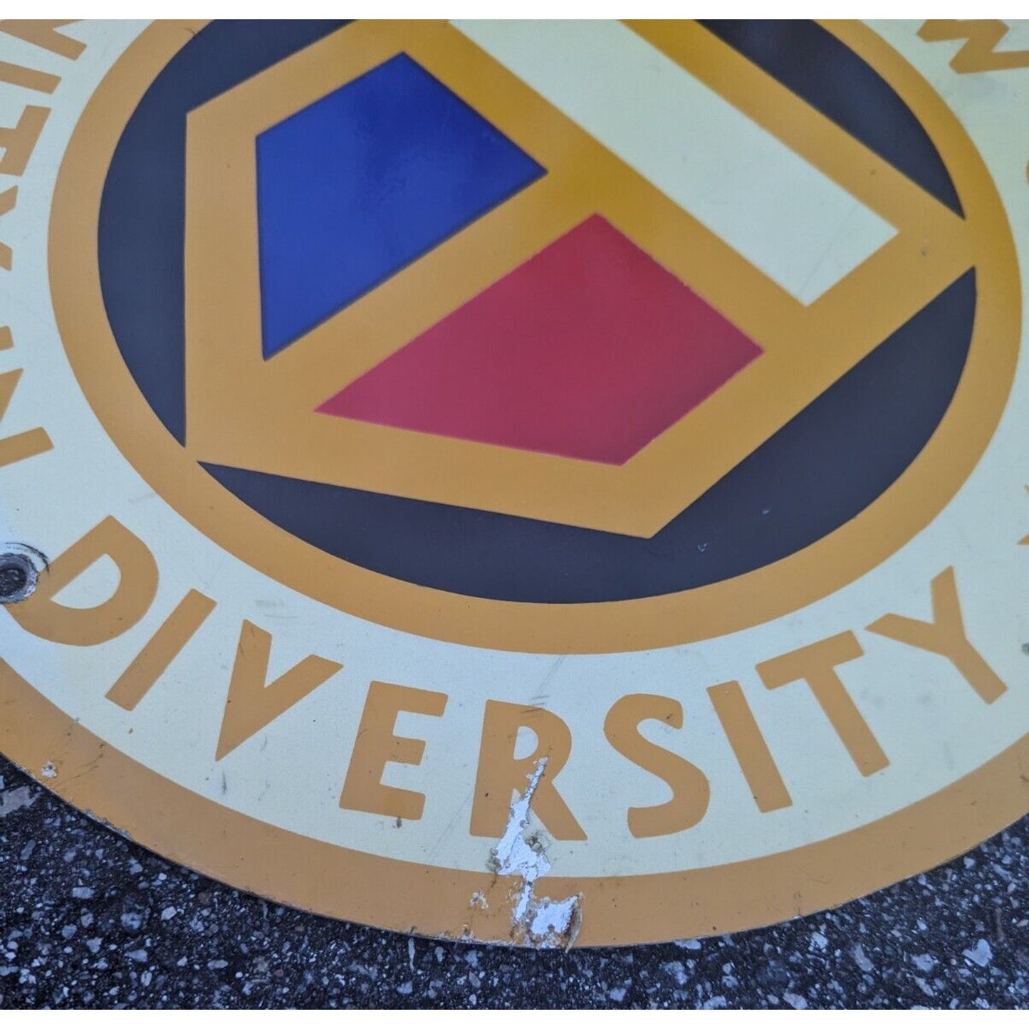 General Federation of Women's Clubs (GFWC) Unity In Diversity Metal Vintage Sign