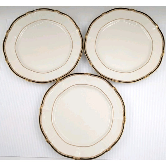 9 Noritake Gilded Age Dinner Salad Bread and Butter Plate Plates 7354 Excellent