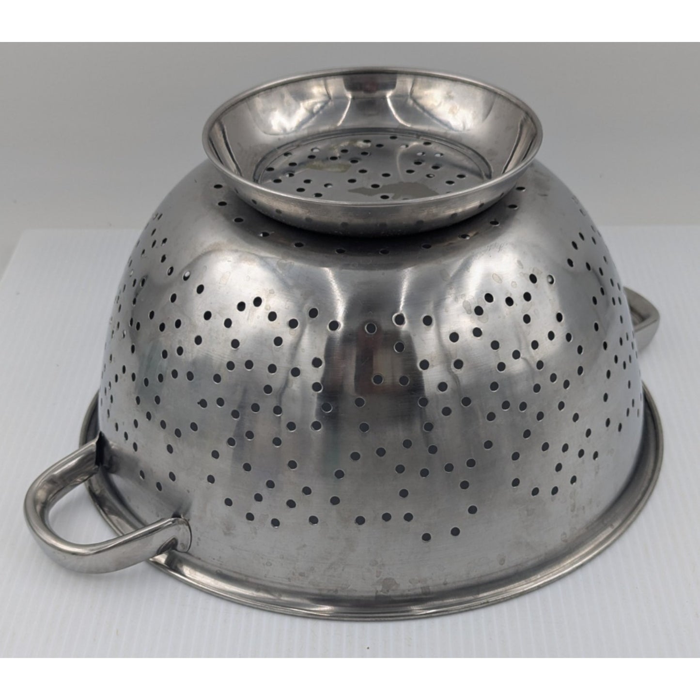 Colander Strainer Stainless Steel Progressive Korea Lot of 2 - 11.5" and 10.5"