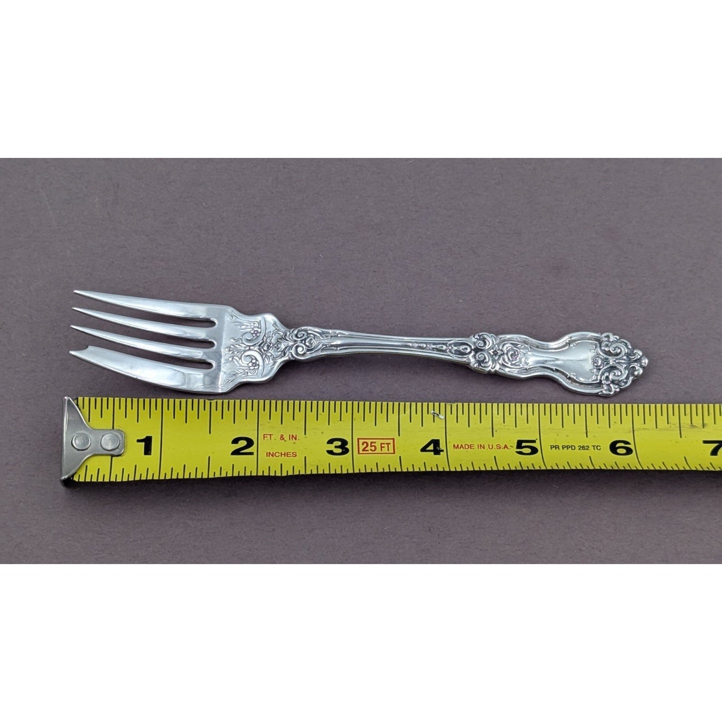 La Reine by Wallace Sterling Silver Salad Fork 6 1/4" Flatware No Monogram