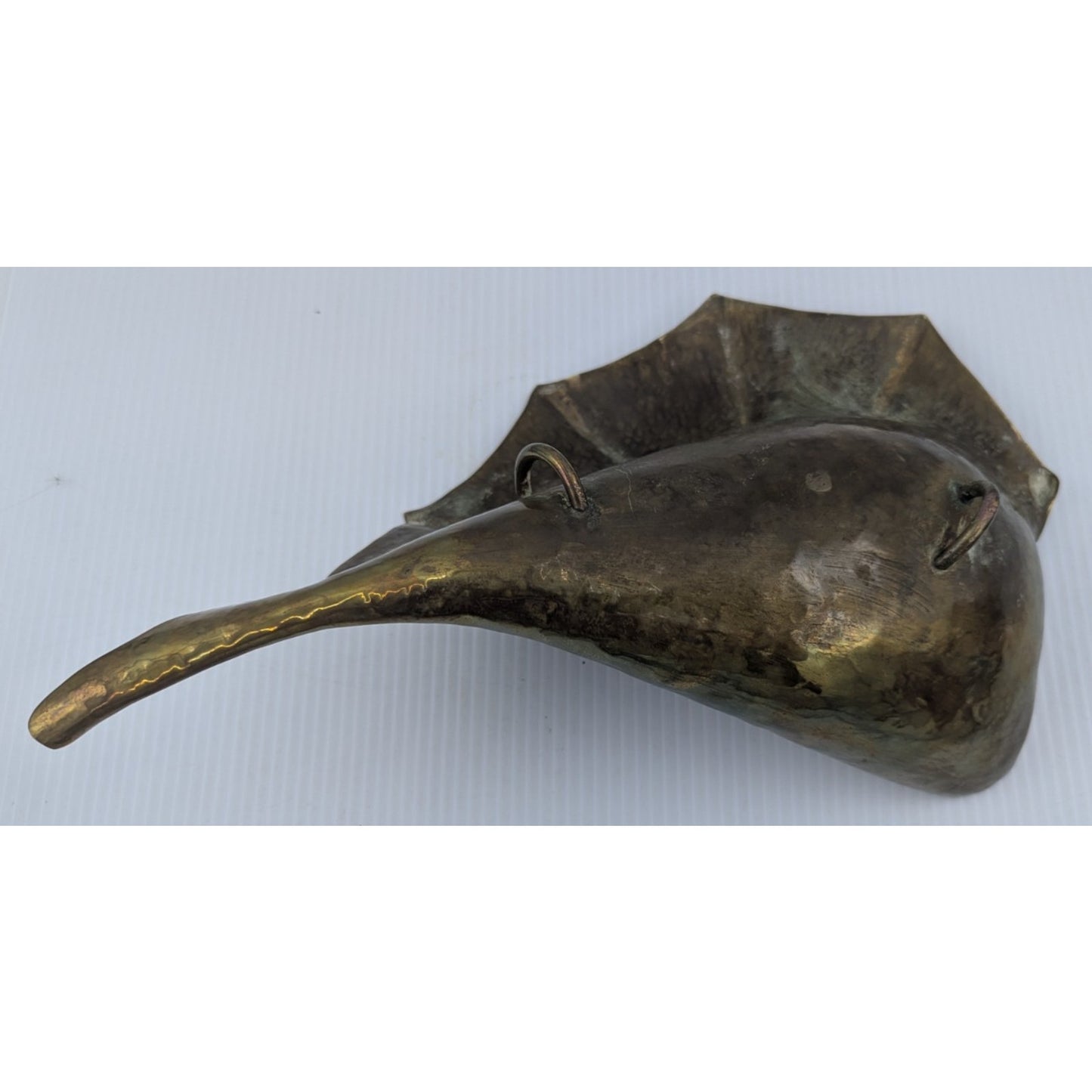 Tin Brass Bowl Seashell Shape Serving Bowl