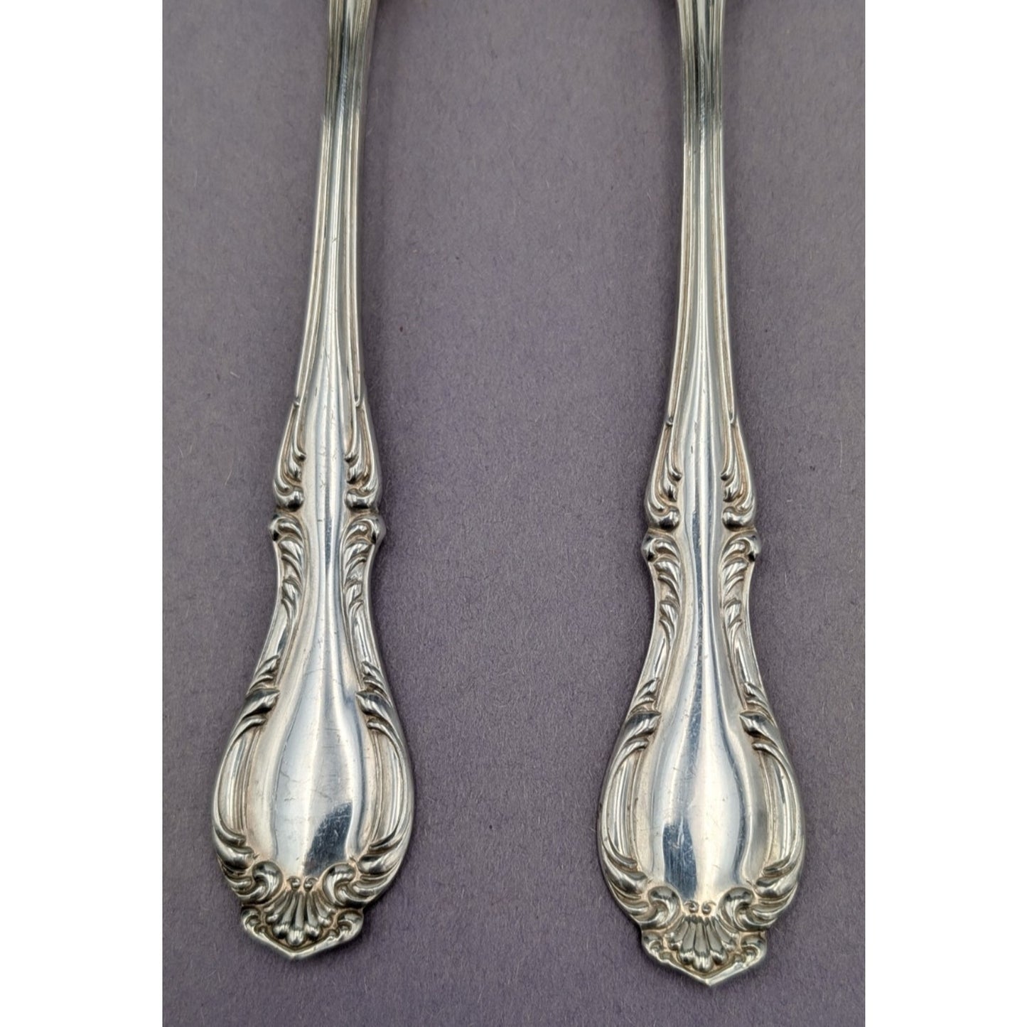 Northumbria Cello Sterling Silver Serving Table Spoon Set of 2 8.5" long 135g