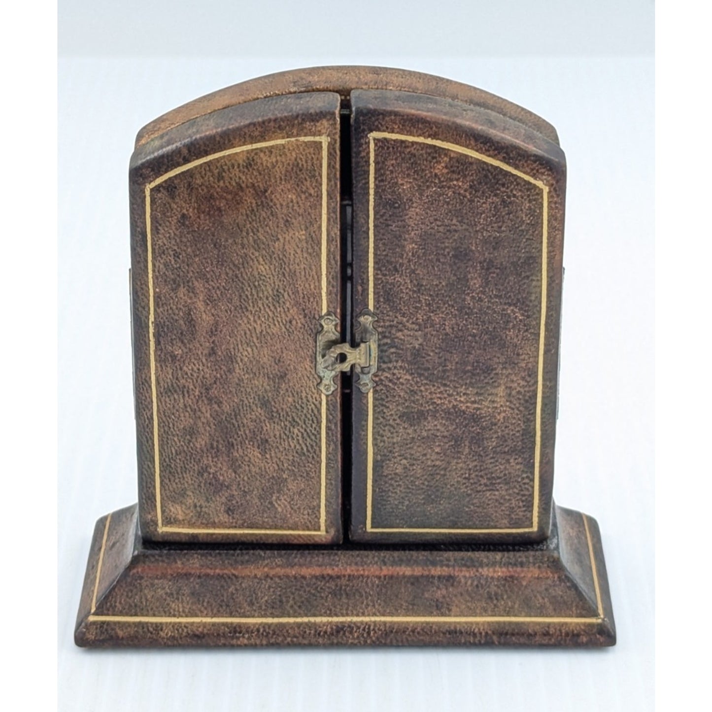 Miniature Portrait of Madonna after Fra Filippo Lippi in Leather Case Stand