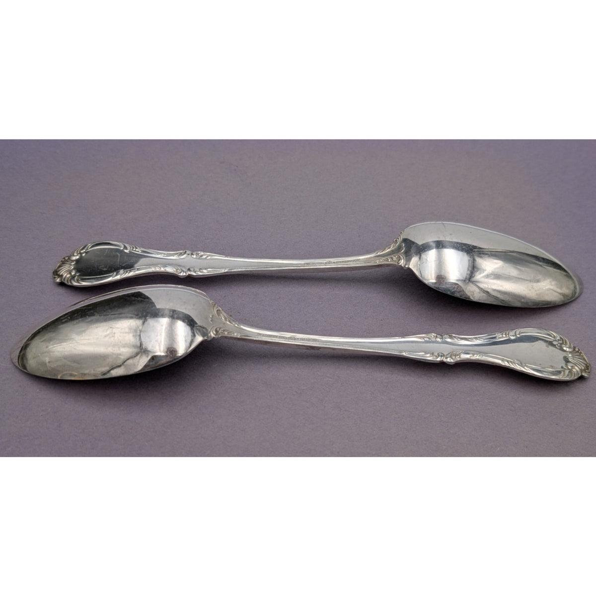 Northumbria Cello Sterling Silver Serving Table Spoon Set of 2 8.5" long 135g