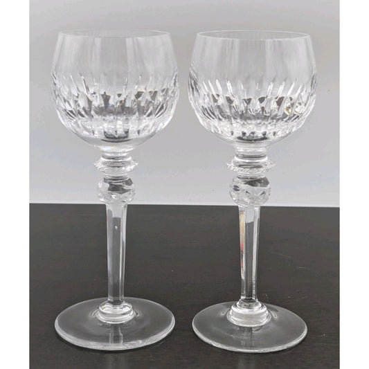 Maribor Hock Wine Crystal Glass Set of 2 Goblets by Royal Gallery 8”