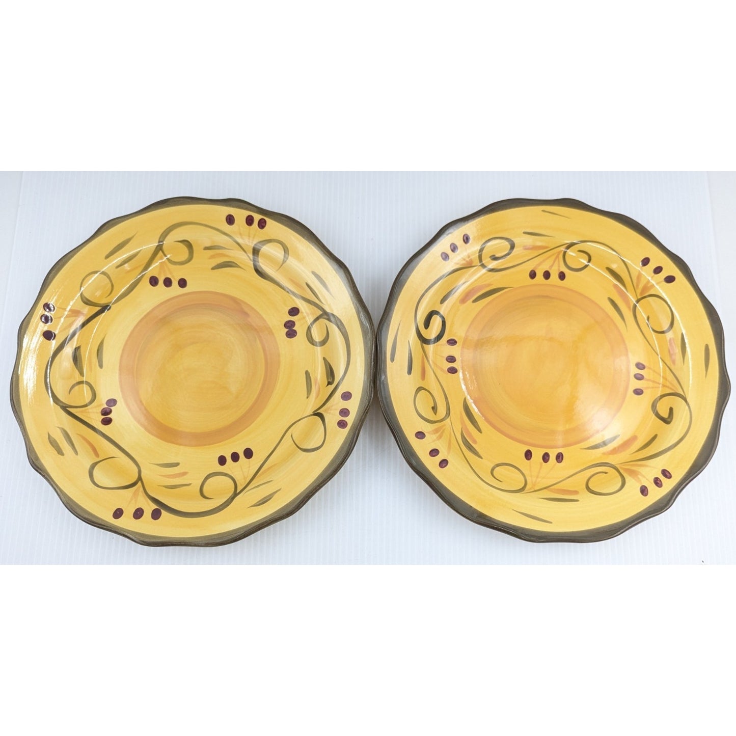 Home Trends Italian Villa Dinner Plate Set of 6 Plates