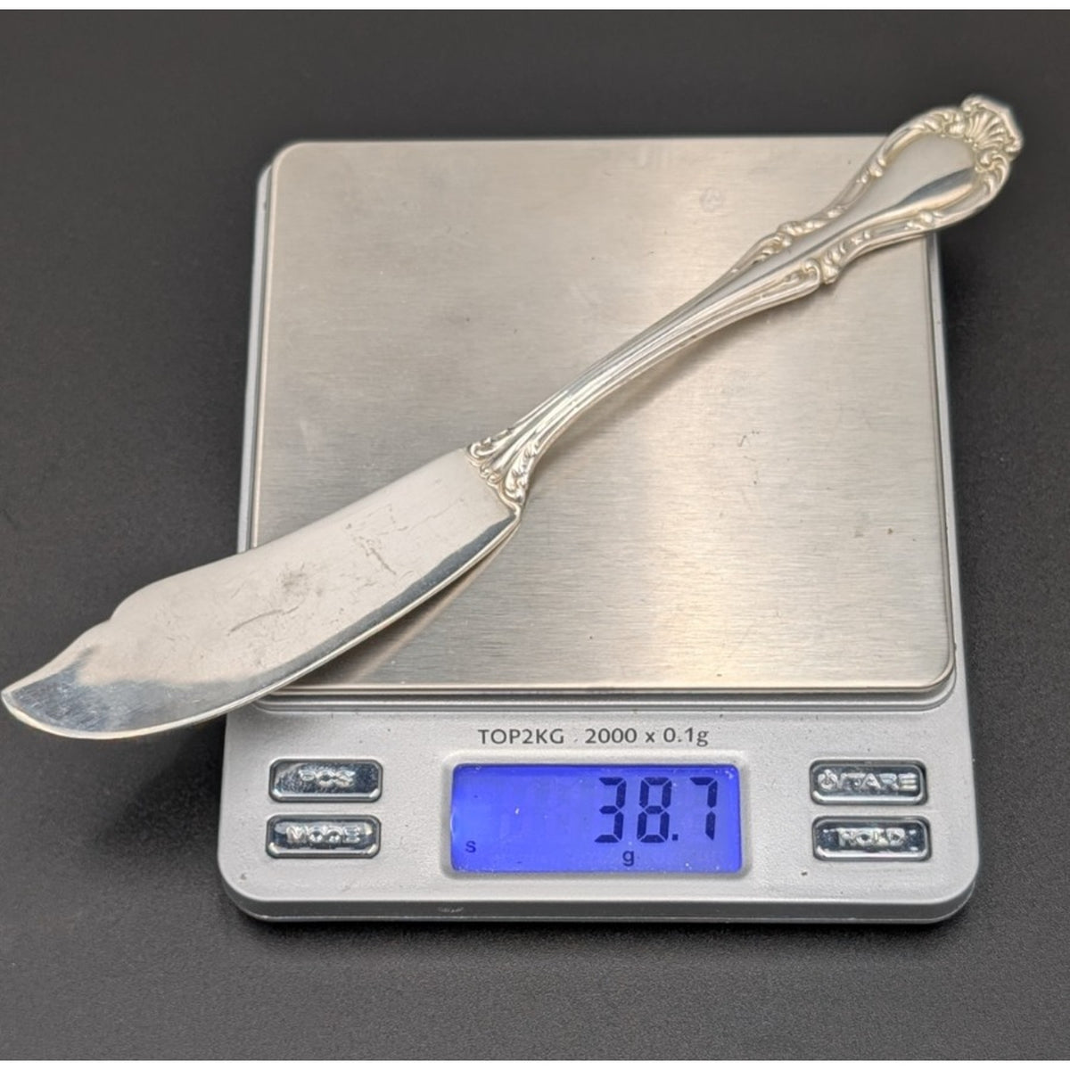 Northumbria Cello Sterling Silver Flat Master Butter Knife 6-7/8" 38 g