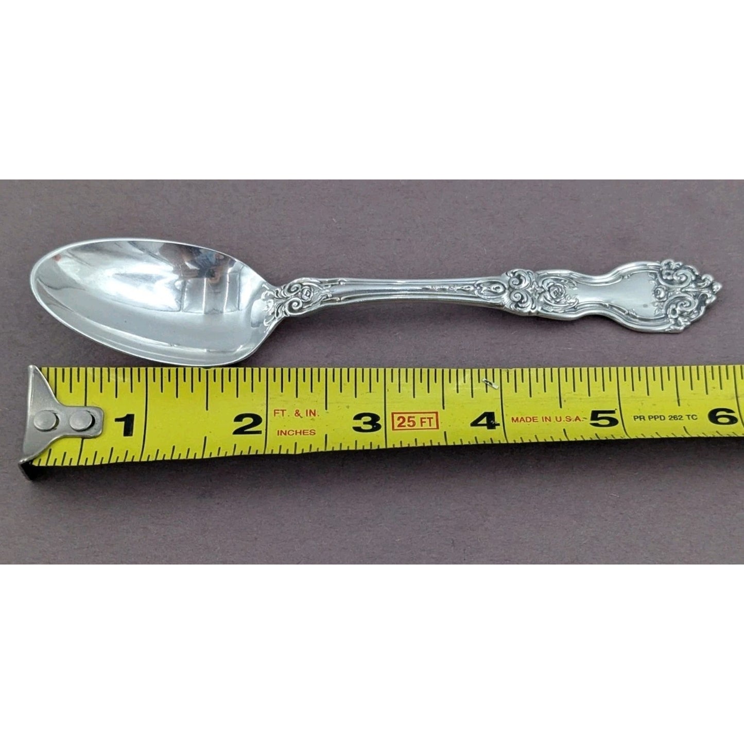 La Reine by Wallace Sterling Silver Teaspoon 6" Flatware No Monogram