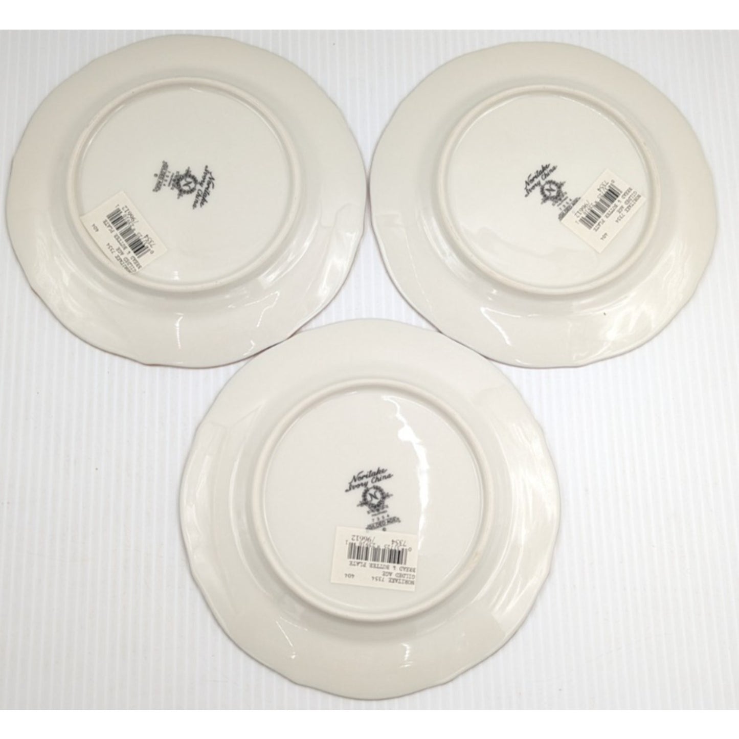 9 Noritake Gilded Age Dinner Salad Bread and Butter Plate Plates 7354 Excellent