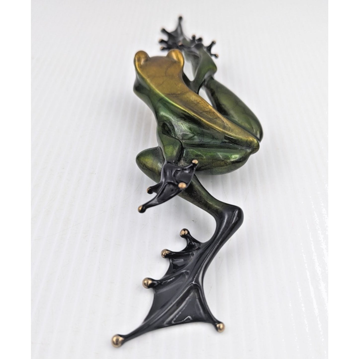 Tim Cotterill Frogman Bronze Frog Sculpture “Flash” LE #212/2000 w/COA