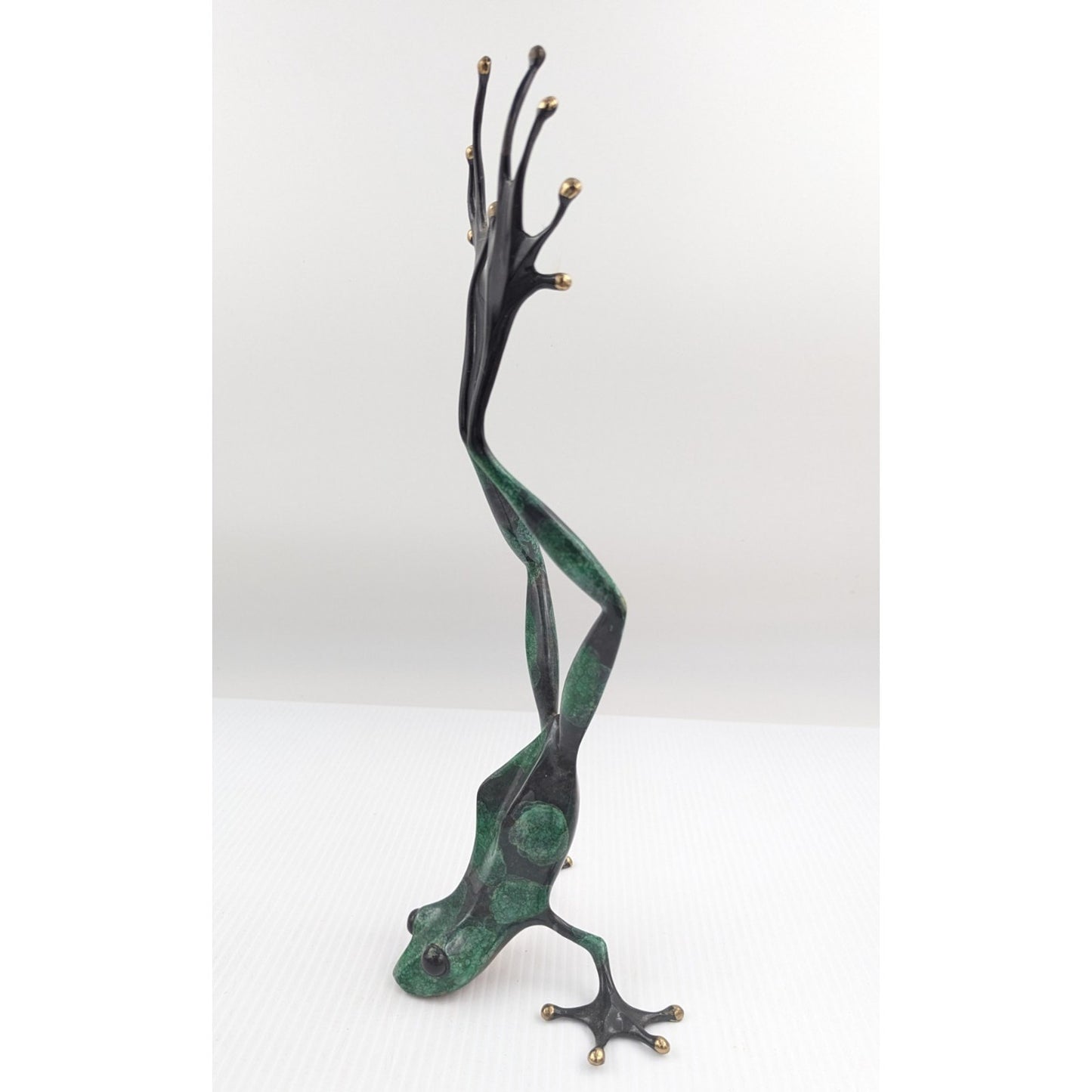 Tim Cotterill Frogman Bronze Frog Sculpture “Show Off” 14.5" LE #1949/2500 w/COA