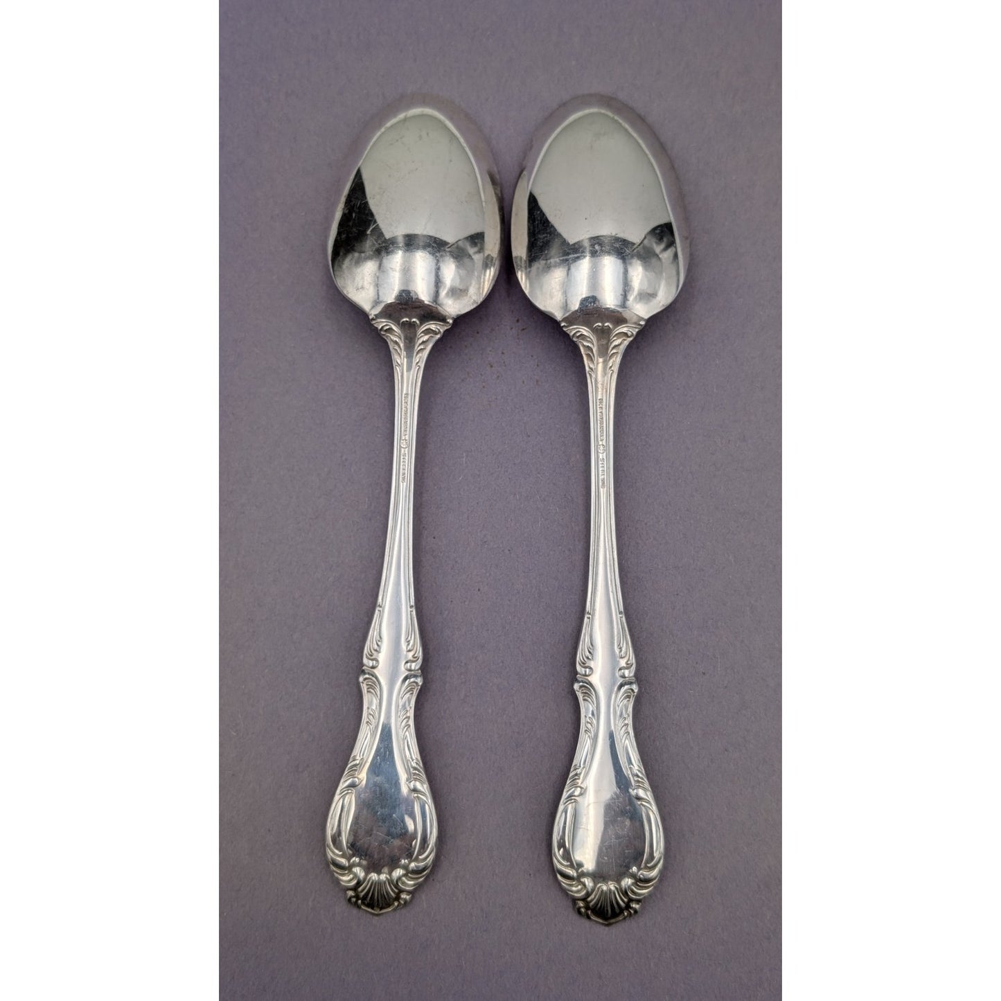 Northumbria Cello Sterling Silver Serving Table Spoon Set of 2 8.5" long 135g