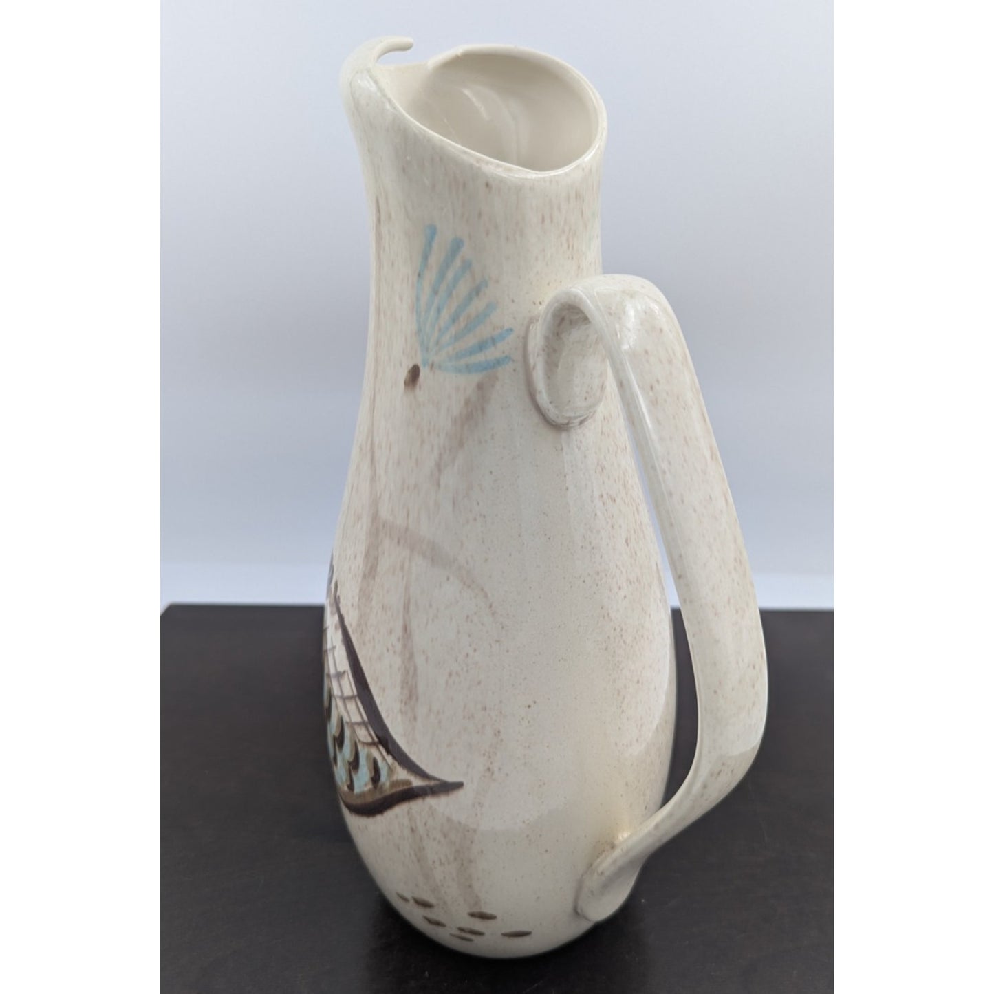 Red Wing Pottery USA Bob White Quail Pitcher 11.5" Mid Century Modern MCM