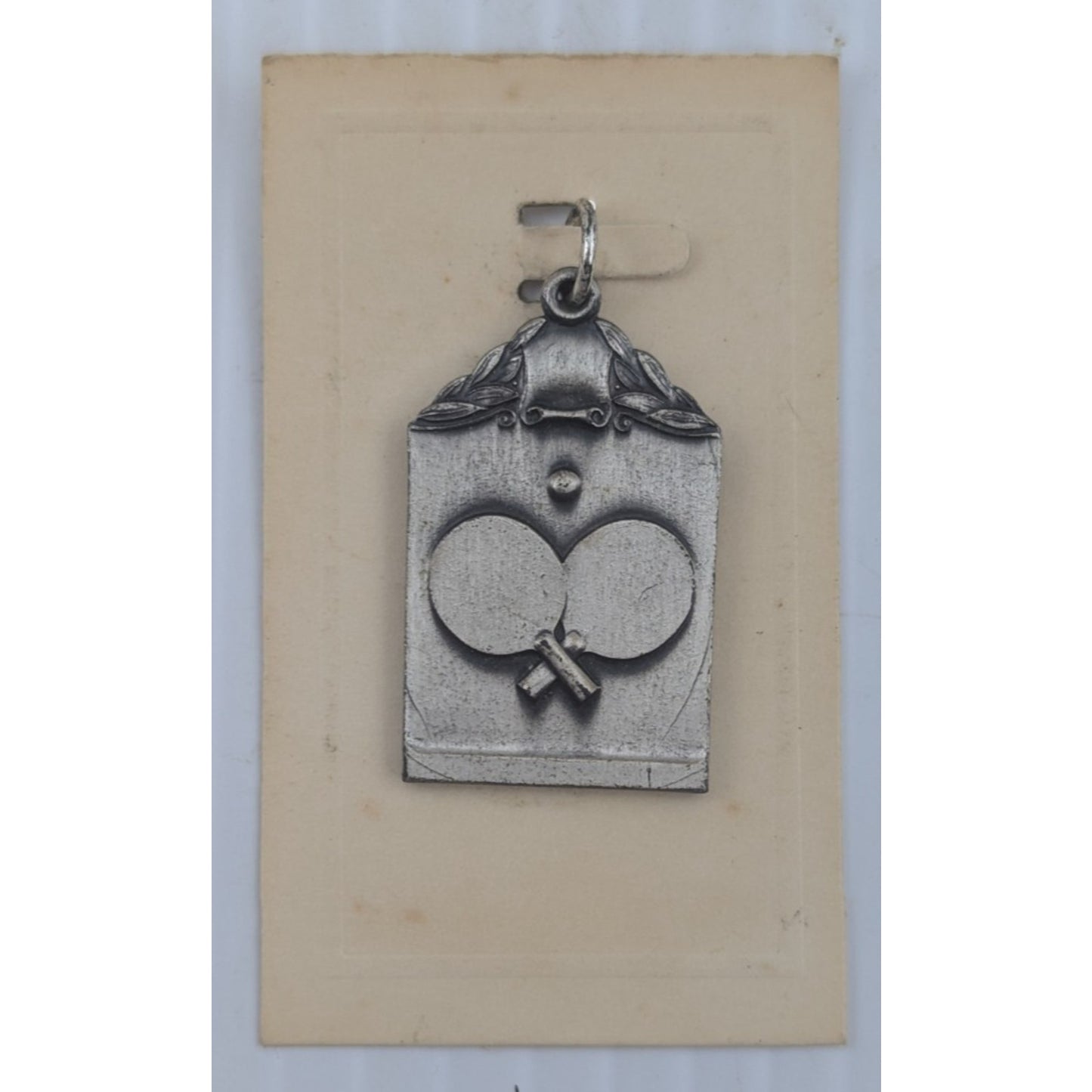 1960 Table Tennis Medal Pendant Award Atlanta Parks & Recreation Dept. Lot of 2